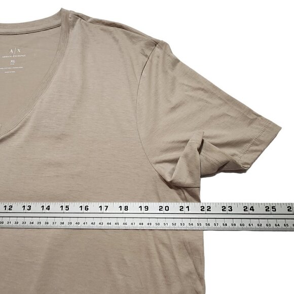 Armani Exchange Men's Slim T-shirt V-neck Pima Cotton Tee A|X Logo - Picture 2 of 6